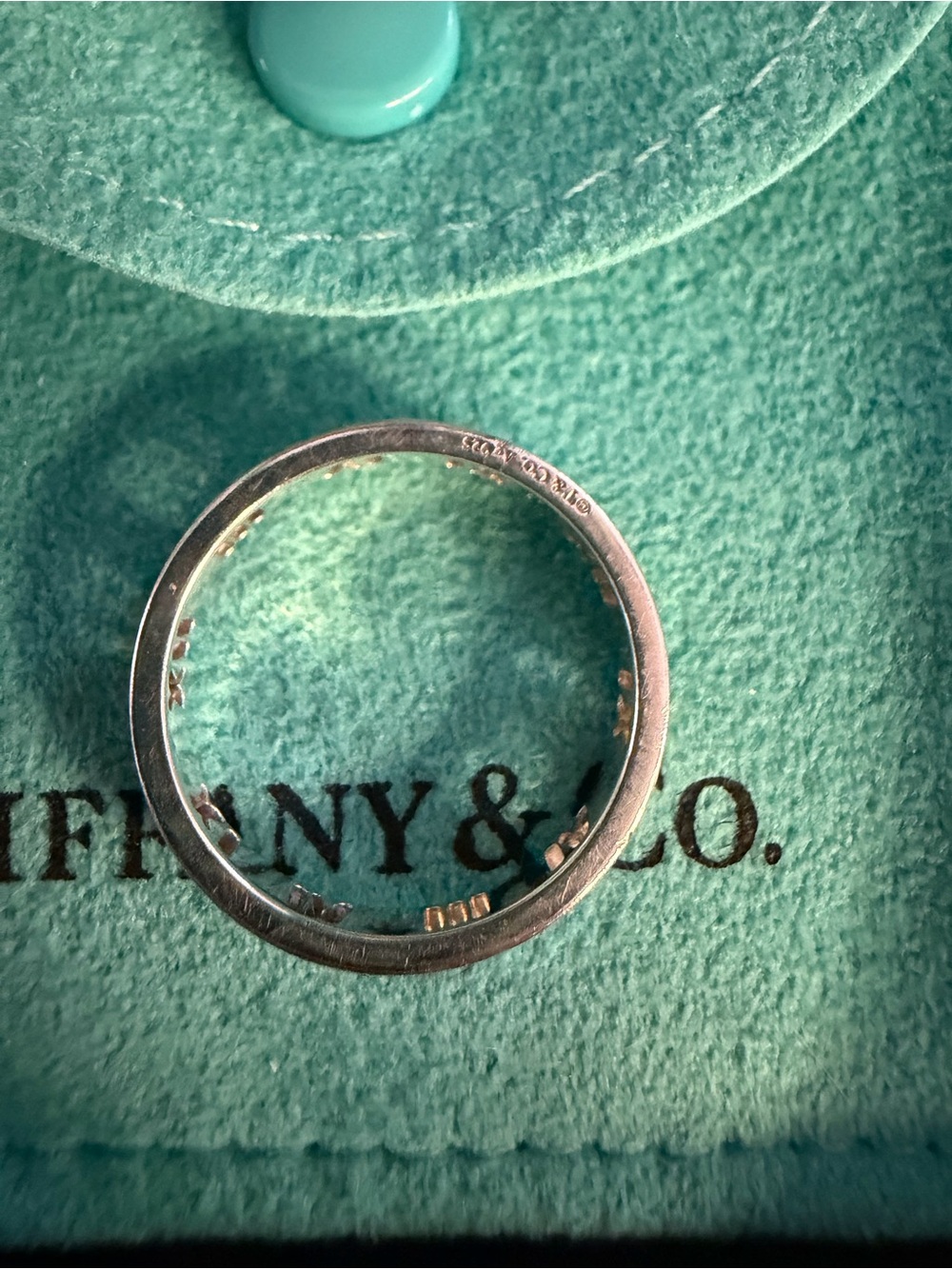 Tiffany & Co Sterling Silver ATLAS Roman Numeral Band Ring - Picture 5 of 7